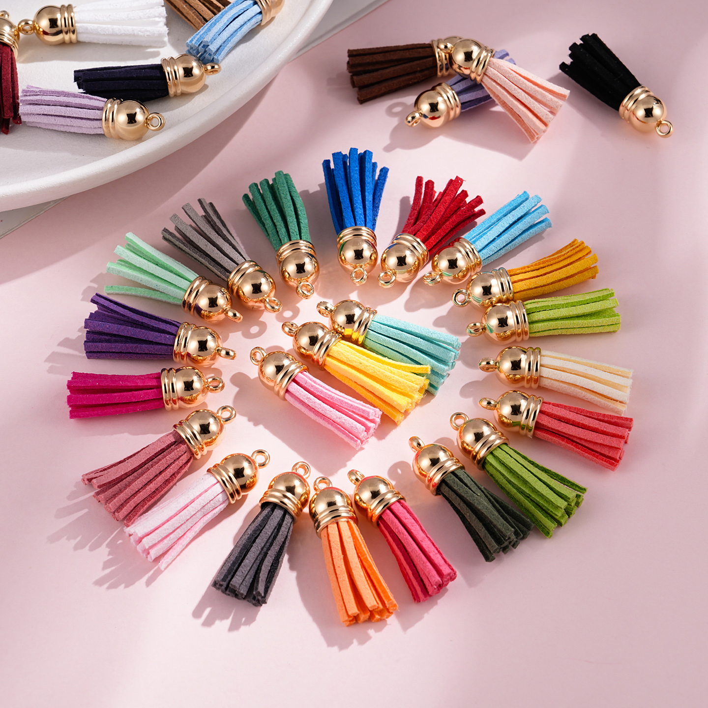 Patent Leather Shine - 20pcs/Lots Tassel Synthetic Suede Faux Leather