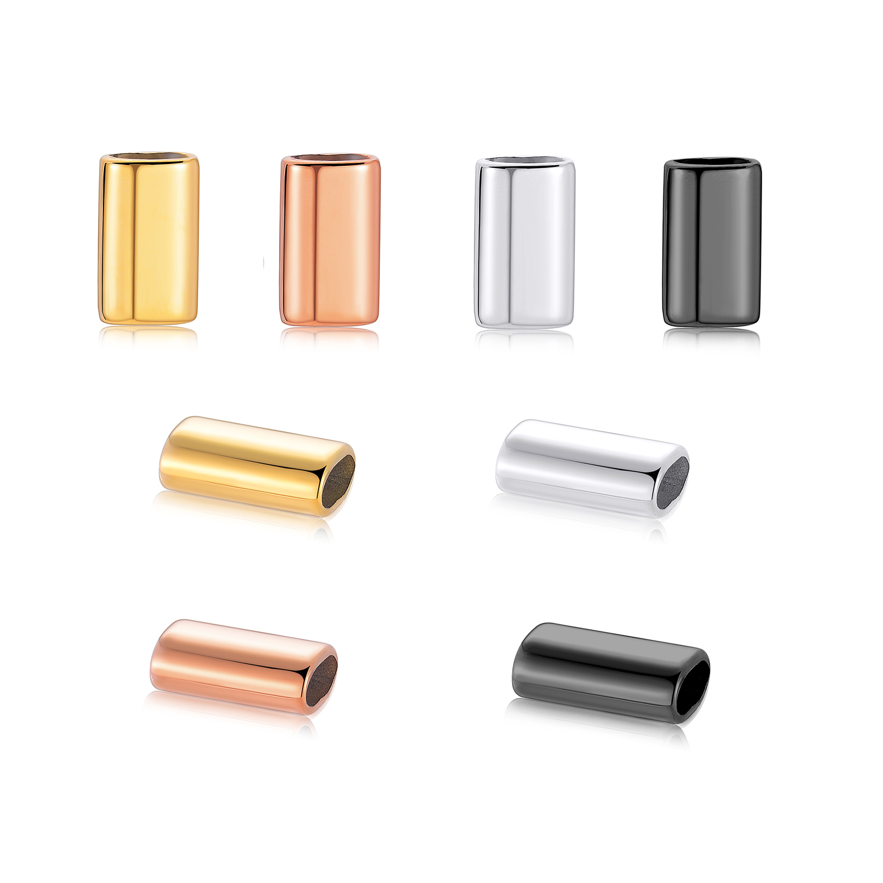 6PCS Stainless Steel Charm Sli - Patent Leather Shine recension och pris