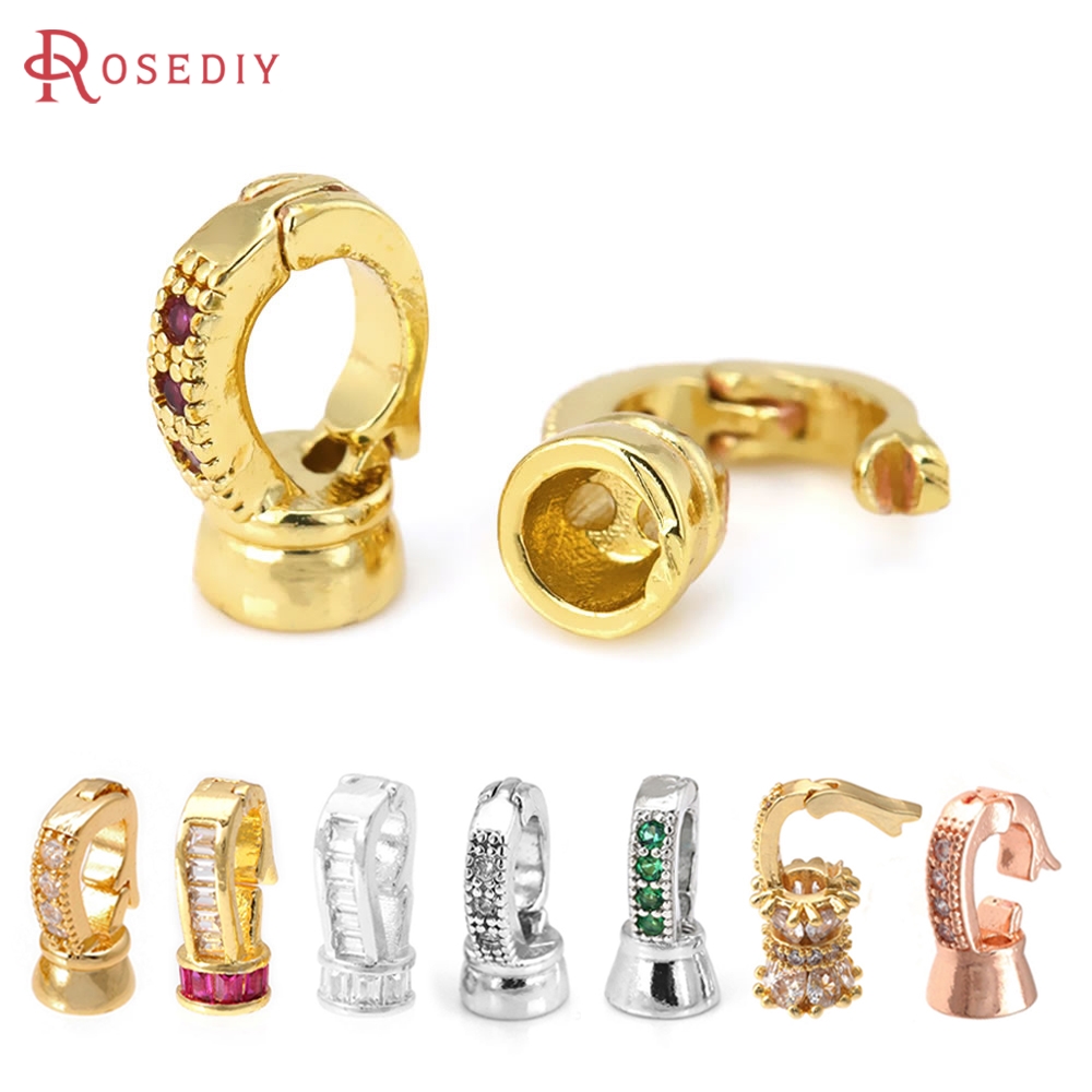18K Gold Color Brass Zircon Co - Patent Leather Shine recension och pris