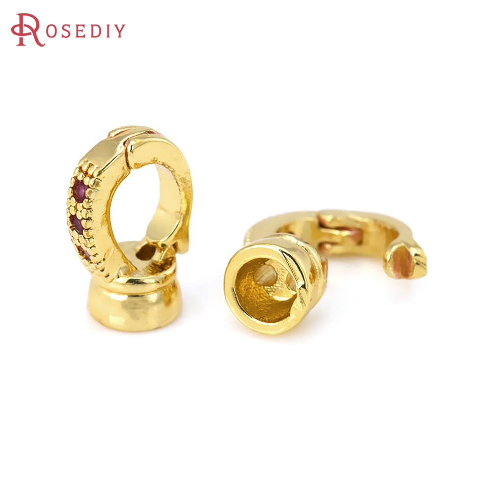 18K Gold Color Brass Zircon Co - Patent Leather Shine recension och pris