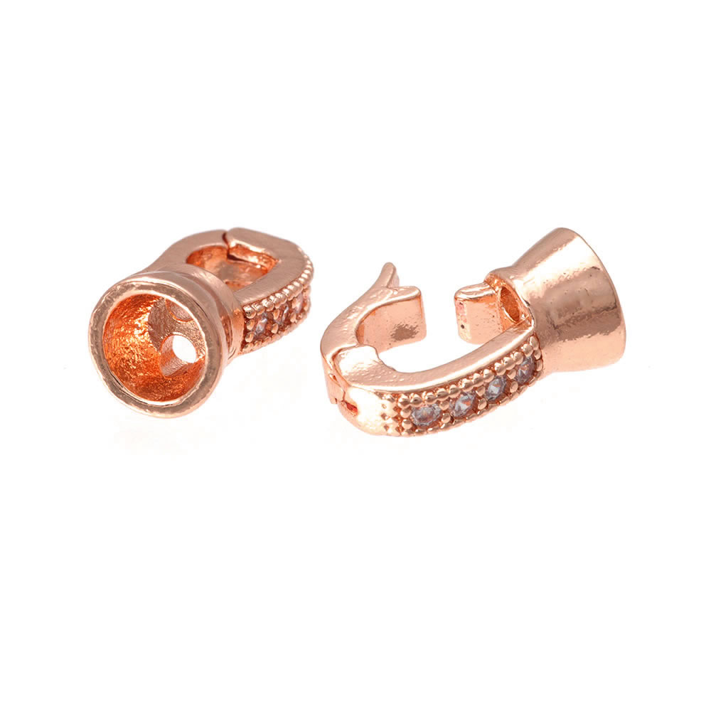 18K Gold Color Brass Zircon Co - Patent Leather Shine recension och pris